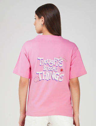 Cotton oversized Tshirt Baby Pink - Manifest