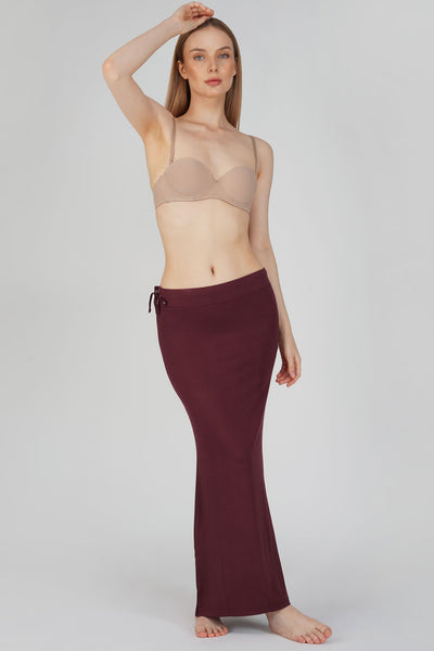 Everyday saree shapewear - Mahogany Red