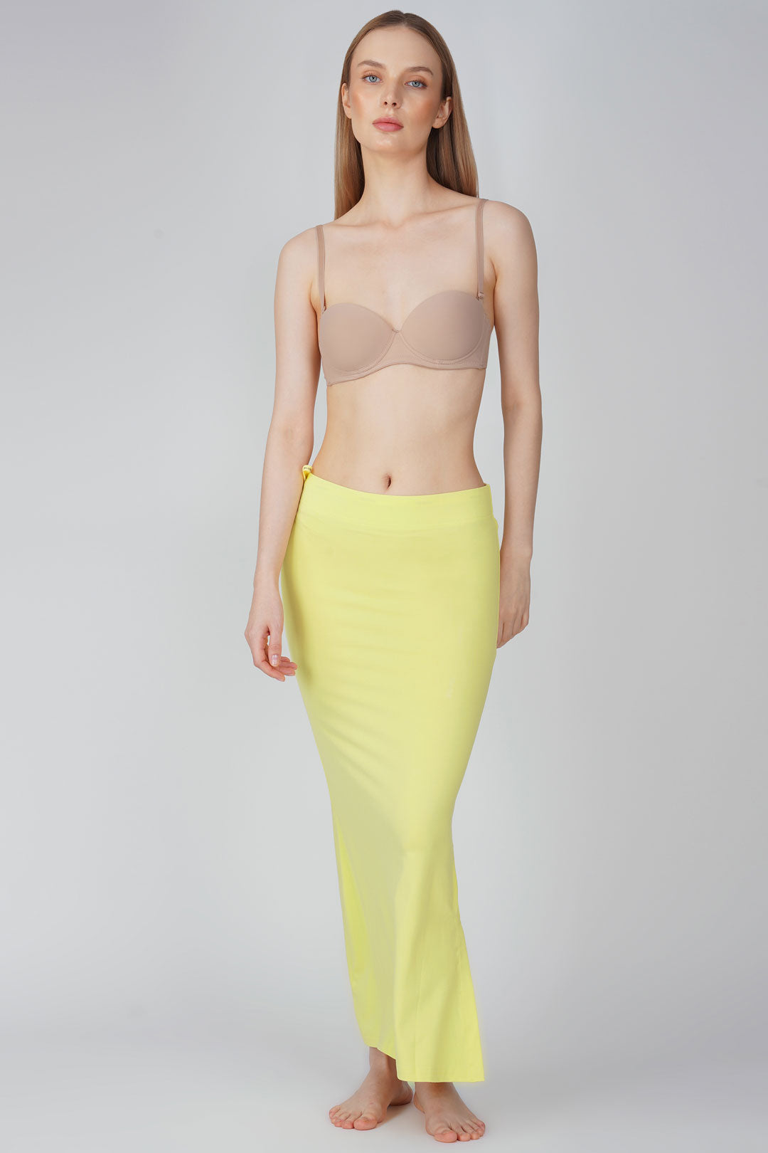 Everyday saree shapewear - Pale daffadils yellow