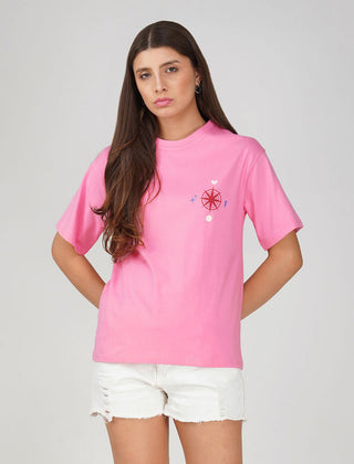 Cotton oversized Tshirt Baby Pink - Manifest