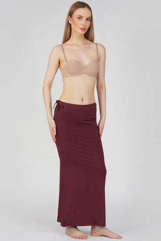 Everyday saree shapewear - Mahogany Red