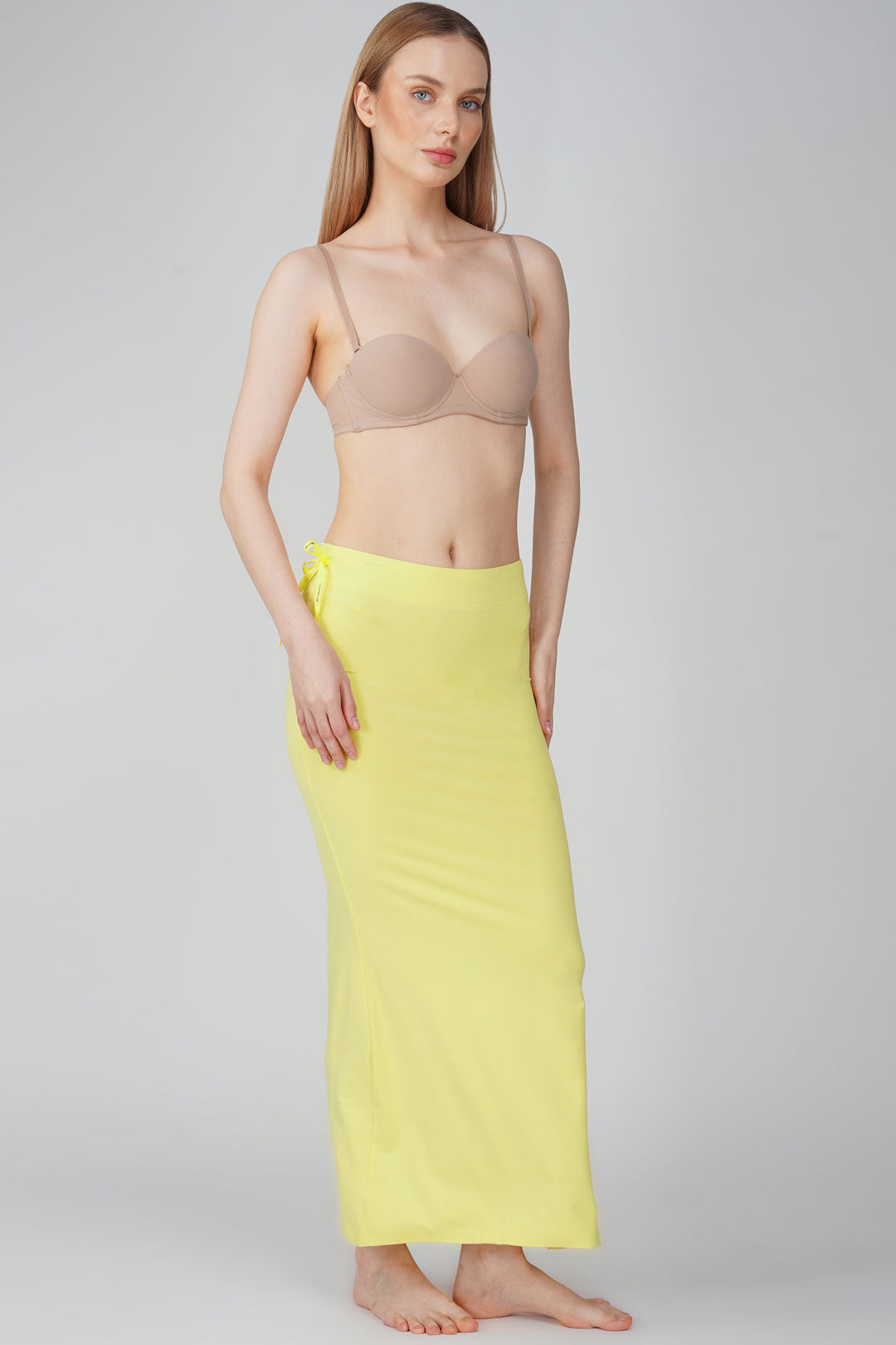 Everyday saree shapewear - Pale daffadils yellow