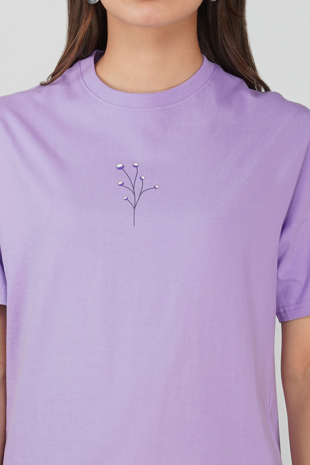 Cotton oversized Tshirt Lilac - Choas