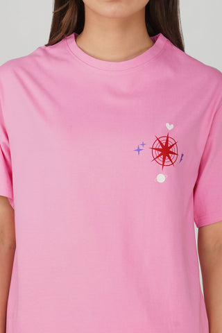 Cotton oversized Tshirt Baby Pink - Manifest