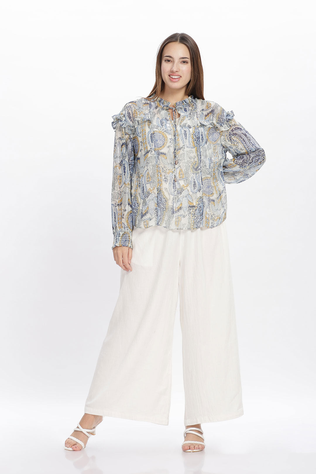 Boho Chic Paisley Print Top