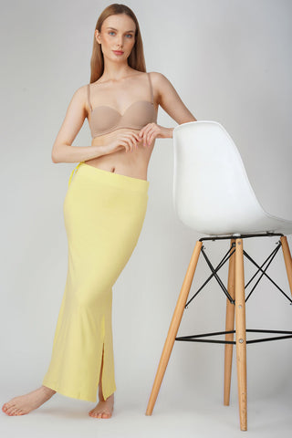 Everyday saree shapewear - Pale daffadils yellow