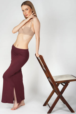 Everyday saree shapewear - Mahogany Red