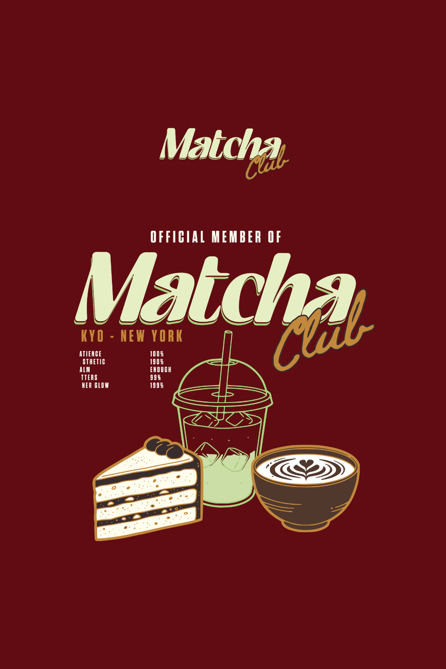 Cotton Oversized Tshirt - Maroon - MATCHA CLUB
