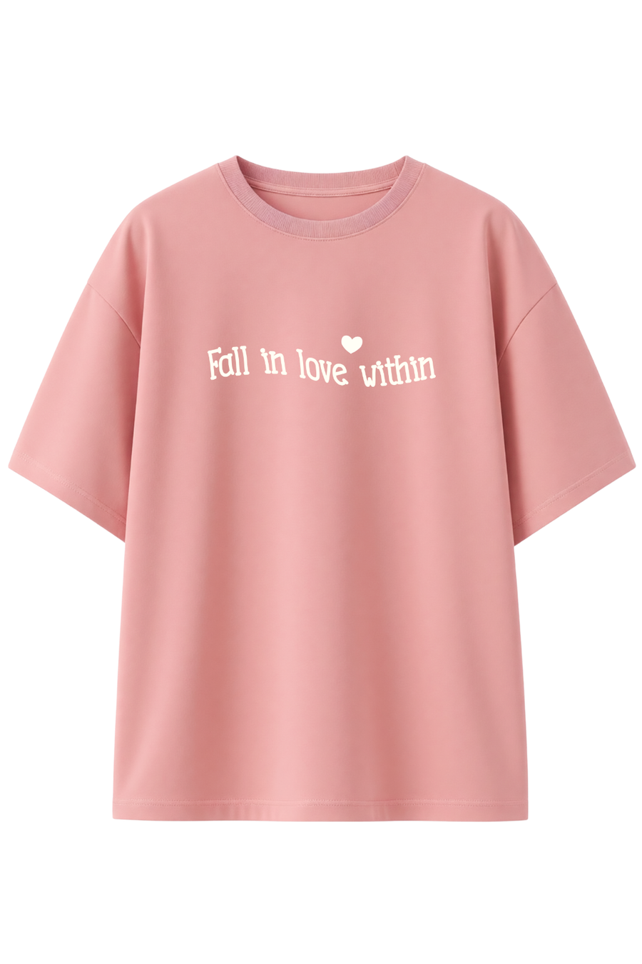Cotton Oversized Tshirt - peach - SELF LOVE