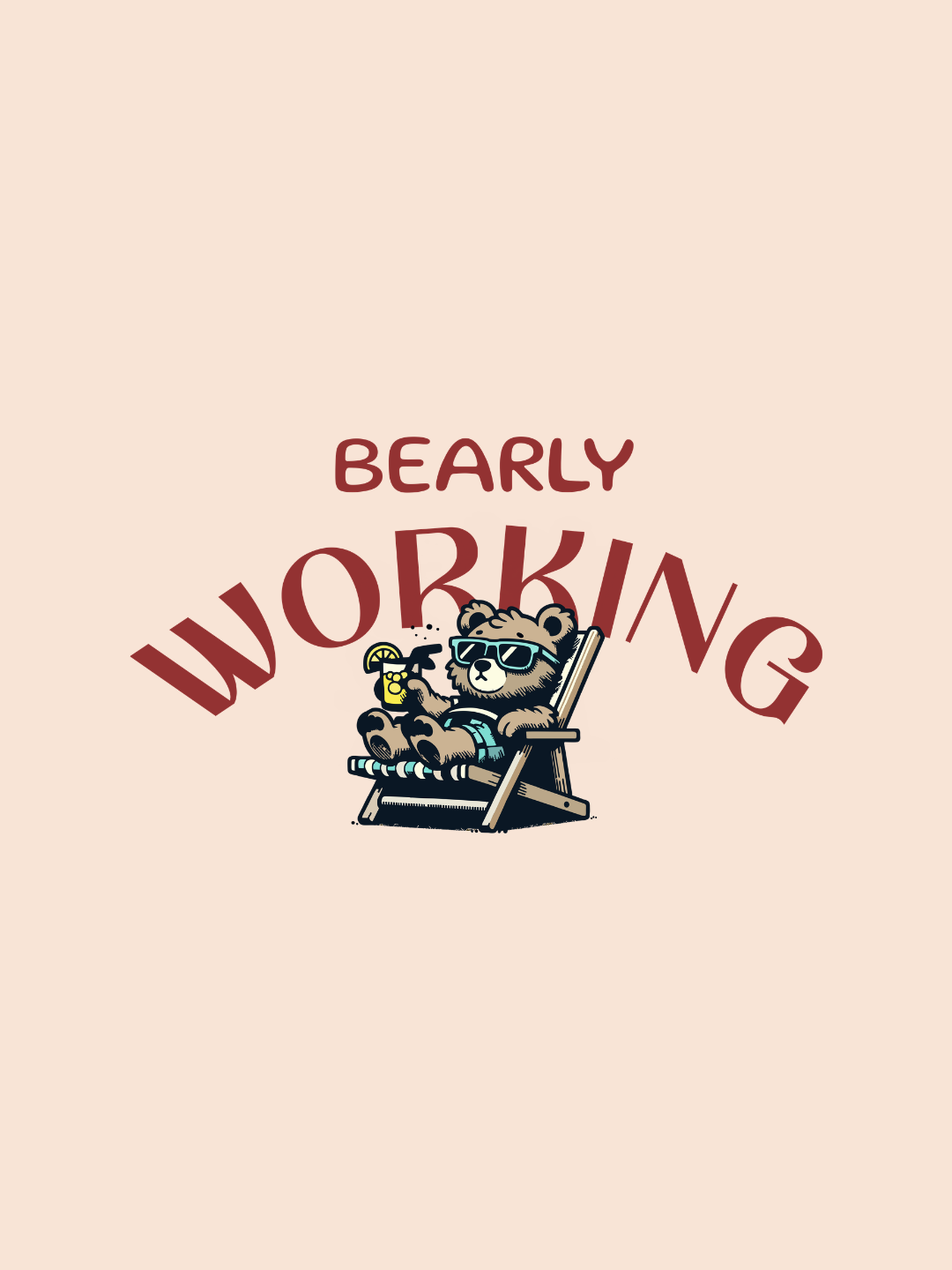 Cotton Relaxed fit Tshirt - Cream - bearly working