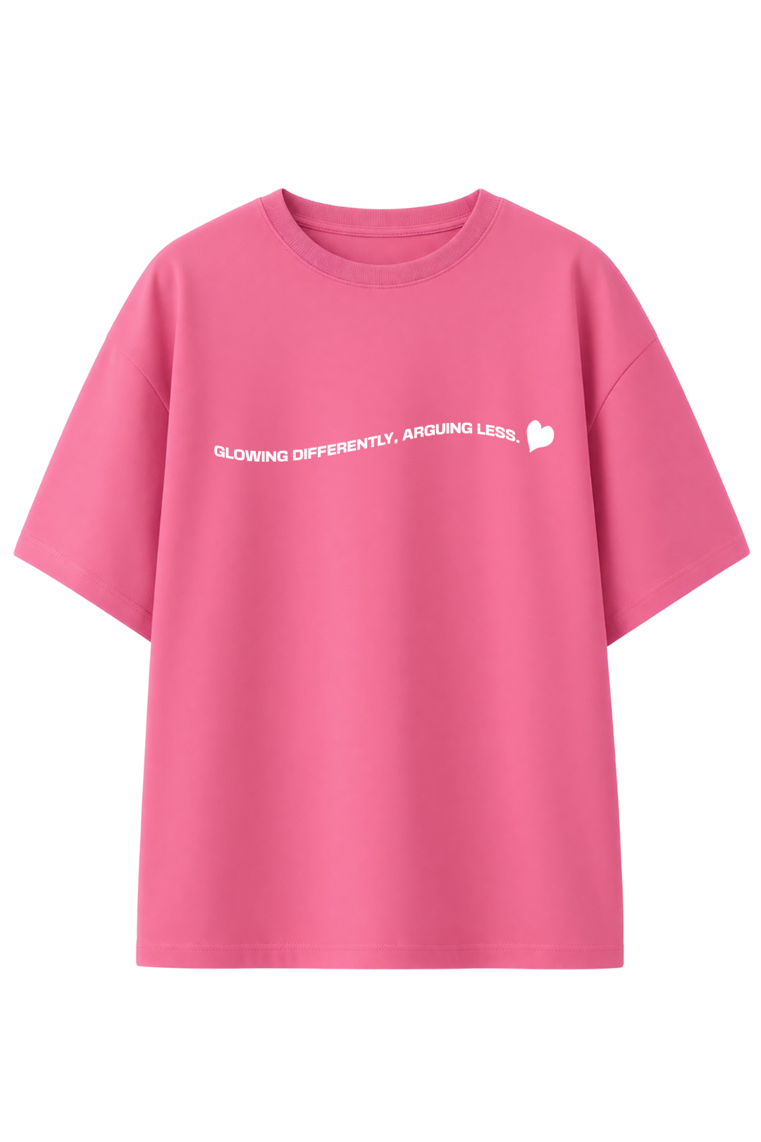 Cotton Oversized Tshirt - Pink - TOO HOT FOR DRAMA