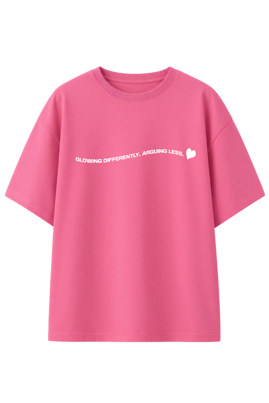 Cotton Oversized Tshirt - Pink - TOO HOT FOR DRAMA