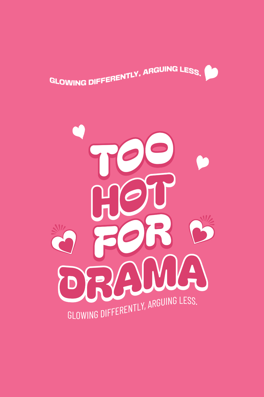 Cotton Oversized Tshirt - Pink - TOO HOT FOR DRAMA