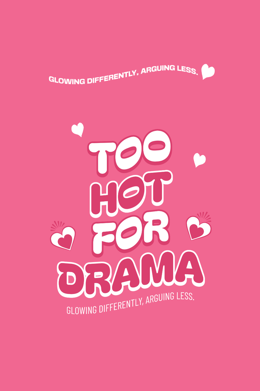 Cotton Oversized Tshirt - Pink - TOO HOT FOR DRAMA