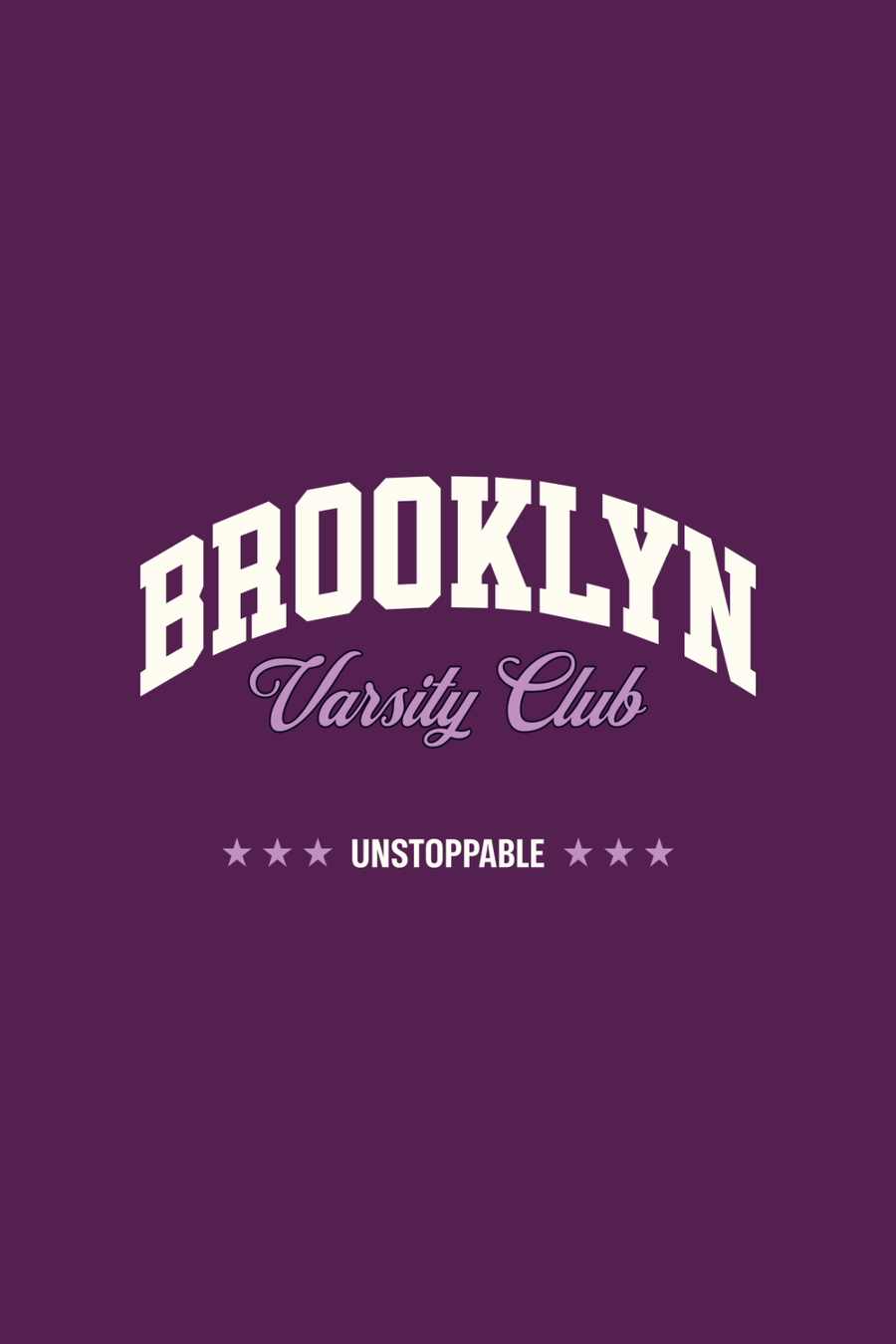 Cotton Oversized Tshirt - Purple - BROOKLYN VARSITY CLUB