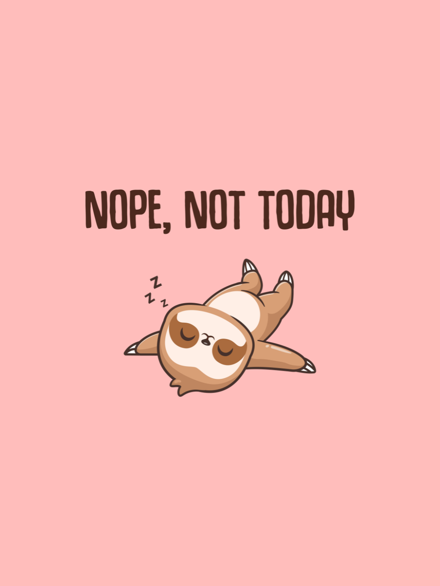 Cotton Relaxed fit Tshirt - Nope not today