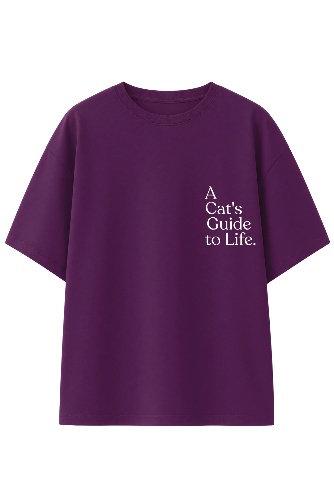 Cotton Oversized Tshirt - ART OF FALLING CAT