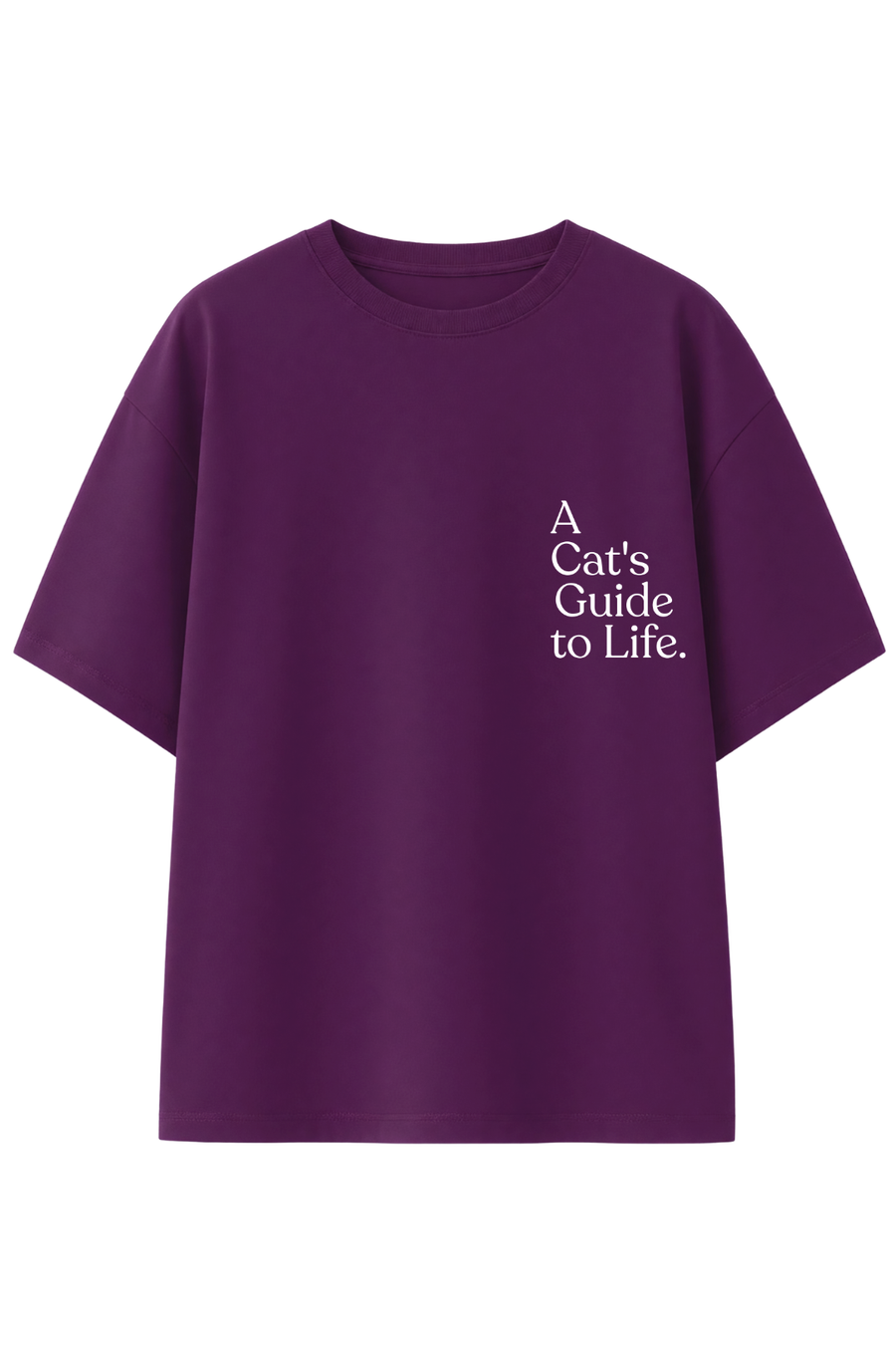 Cotton Oversized Tshirt - ART OF FALLING CAT