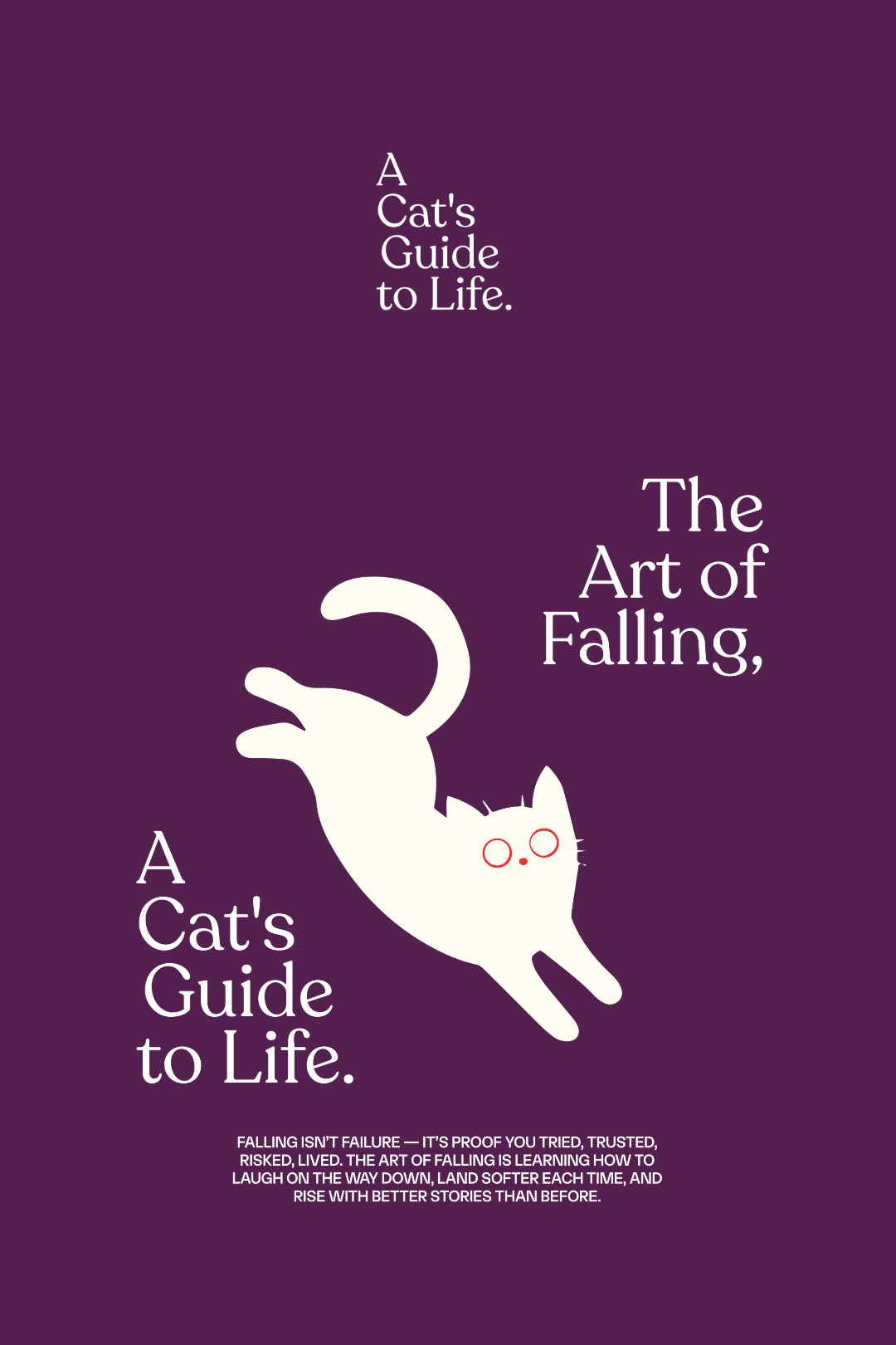 Cotton Oversized Tshirt - ART OF FALLING CAT