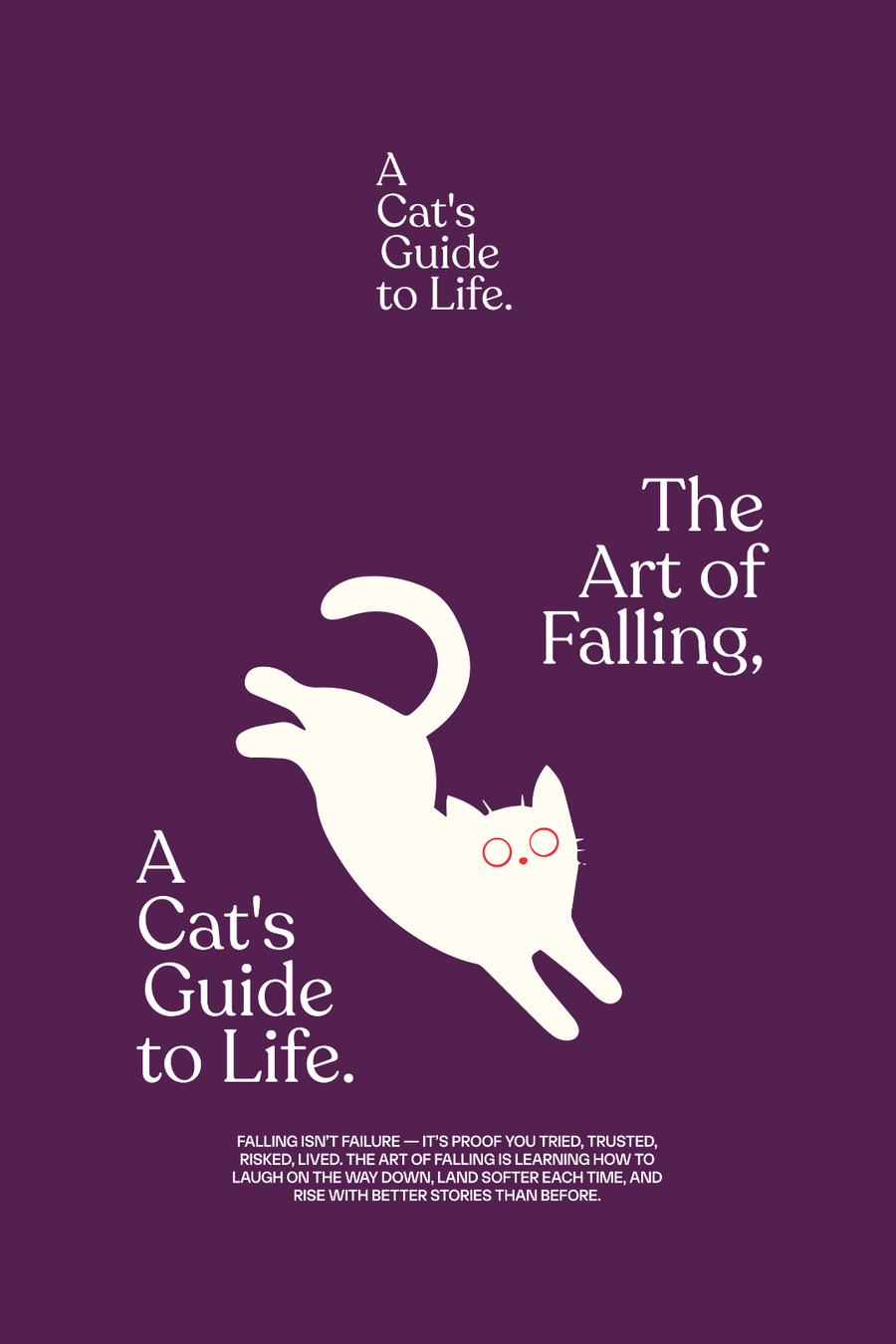 Cotton Oversized Tshirt - ART OF FALLING CAT