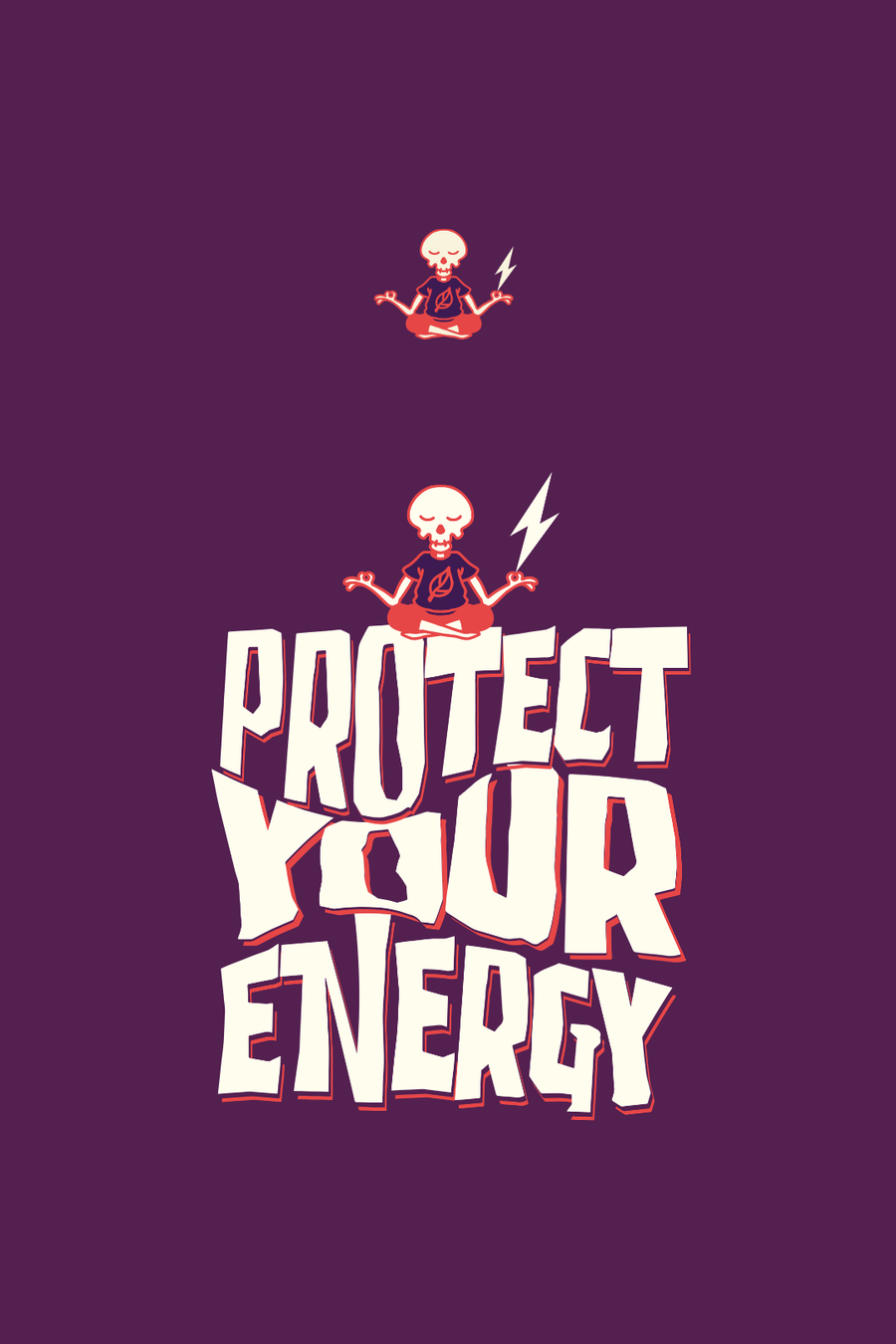 Cotton Oversized Tshirt - PROTECT YOUR ENERGY