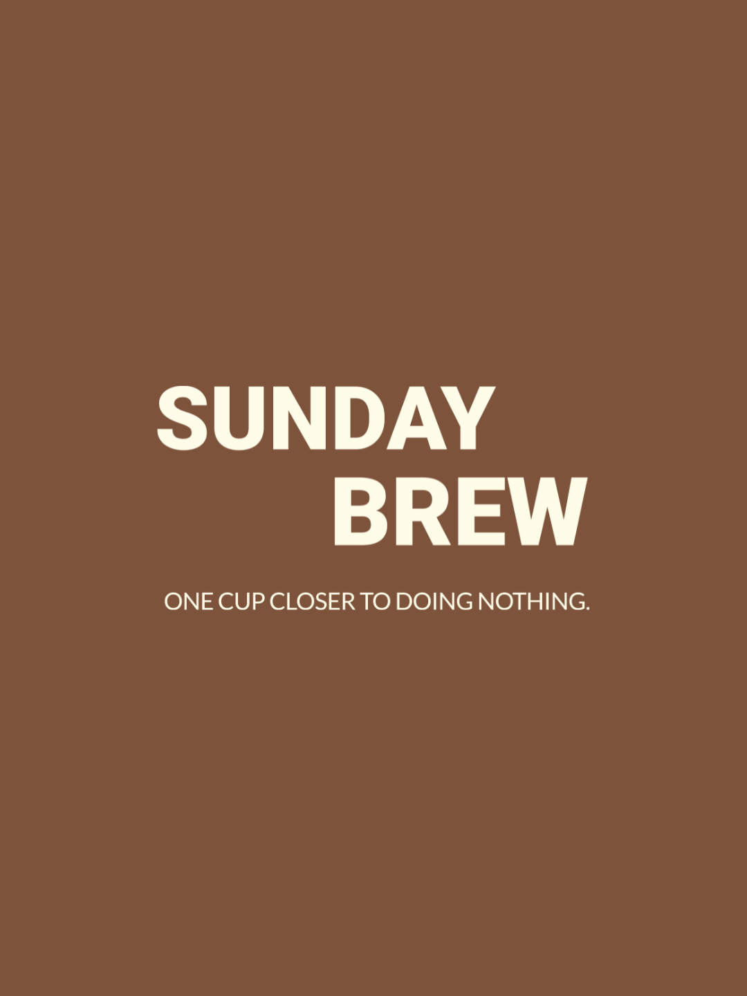 Cotton Relaxed fit Tshirt - Sunday Brew