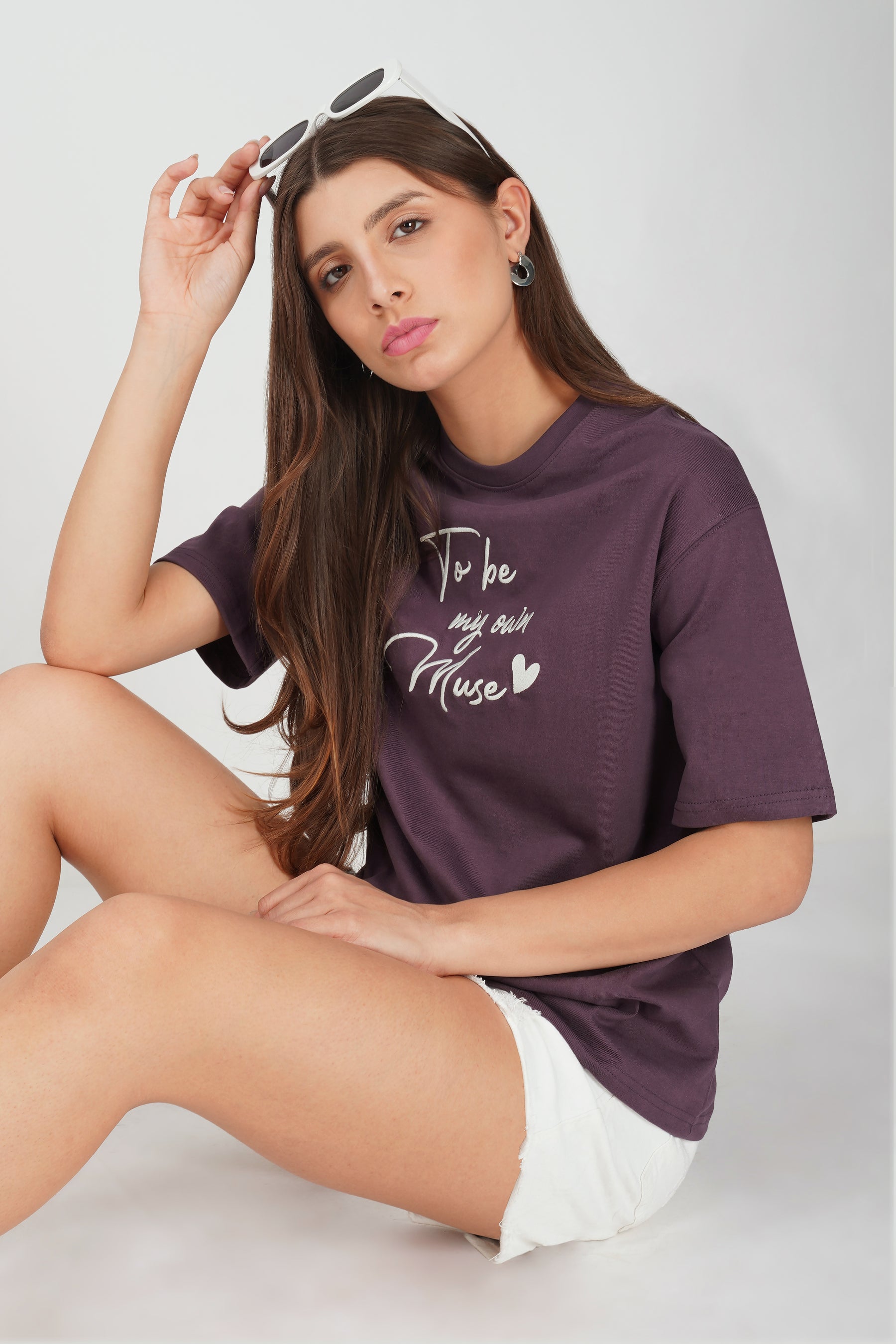 Cotton oversized Tshirt - To be my own muse