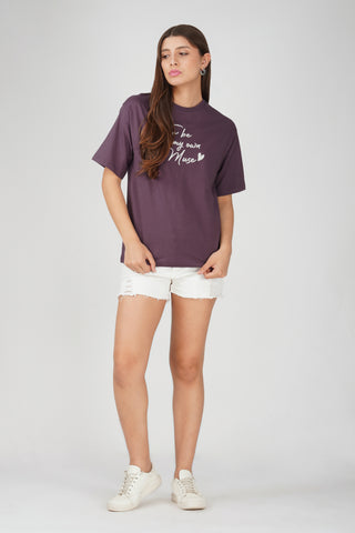 Cotton oversized Tshirt - To be my own muse