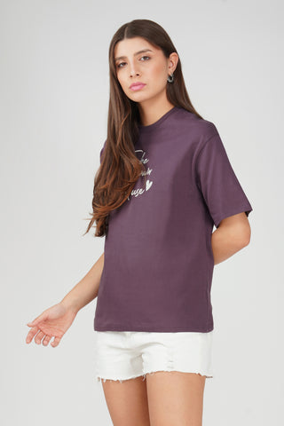 Cotton oversized Tshirt - To be my own muse