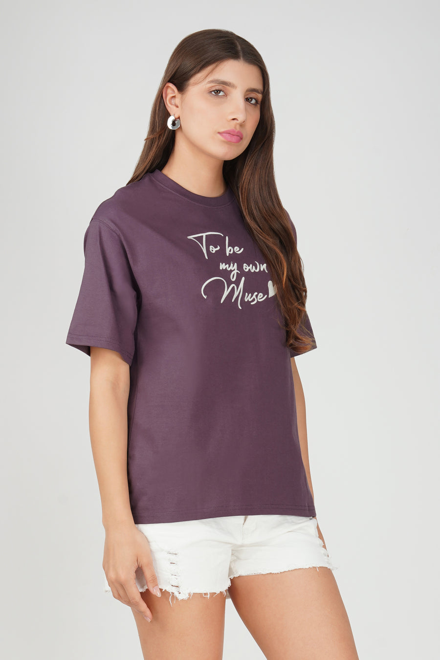 Cotton oversized Tshirt - To be my own muse
