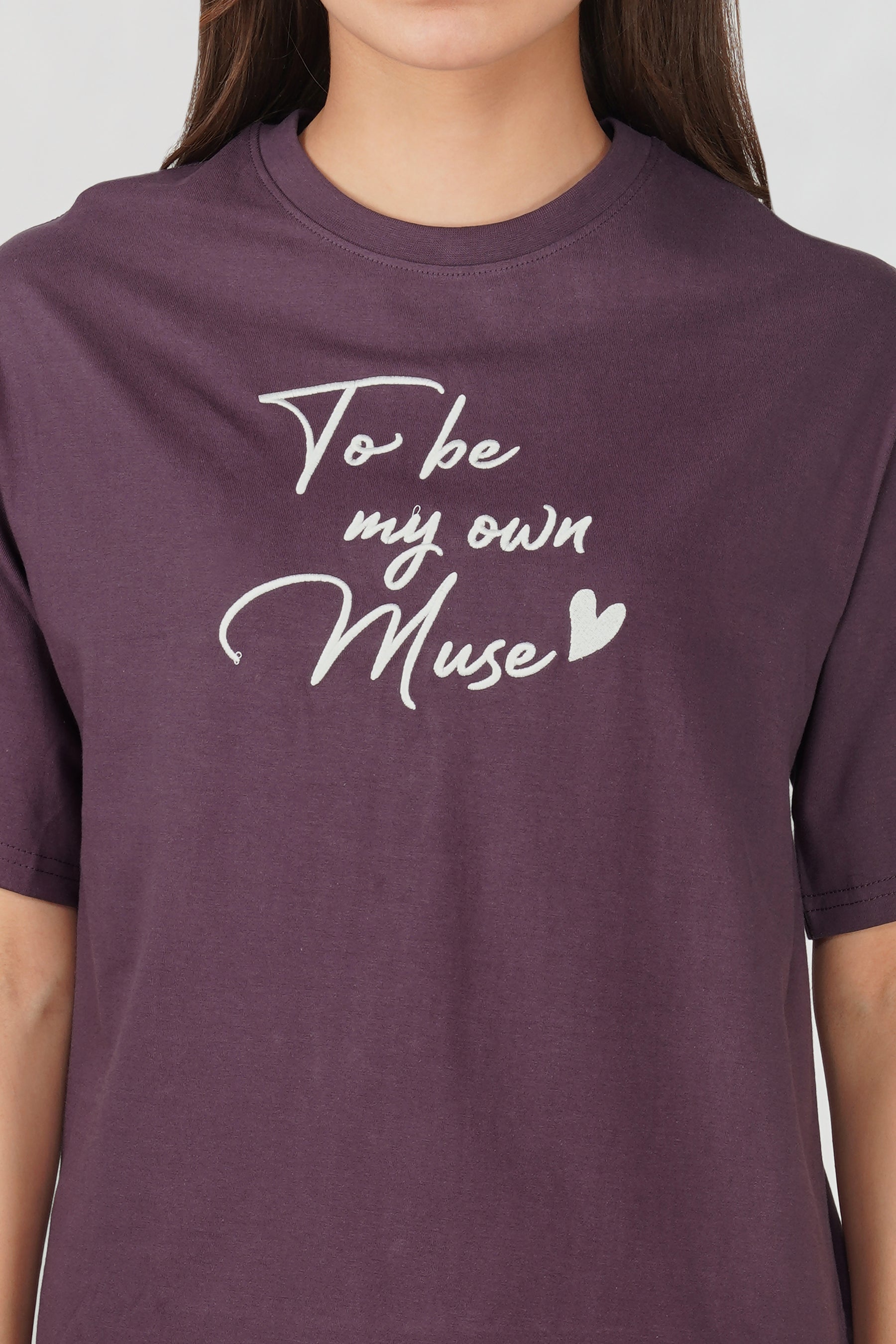 Cotton oversized Tshirt - To be my own muse
