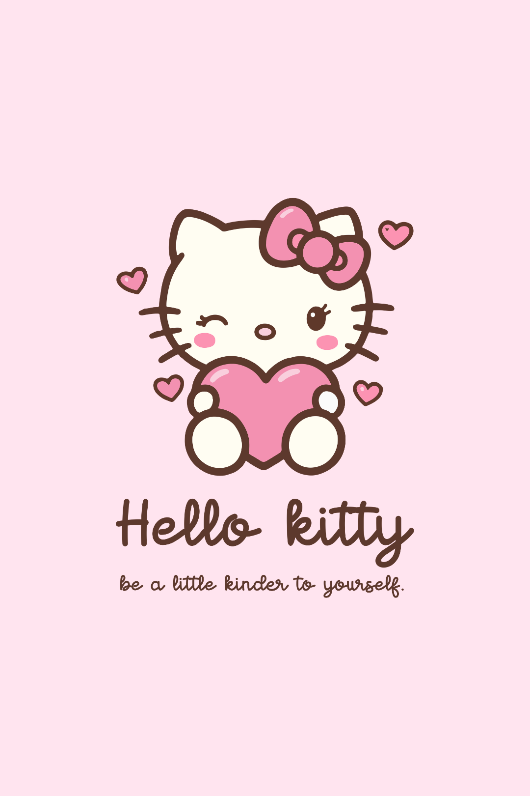 Cotton Oversized Tshirt - HELLO KITTY BE A LITTLE KINDER