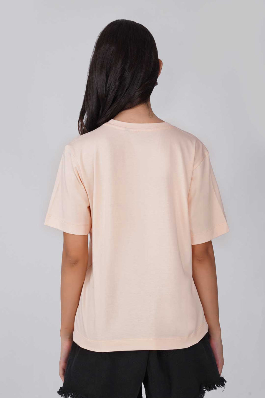 Cotton Relaxed fit Tshirt - Cream - caffeine therapy