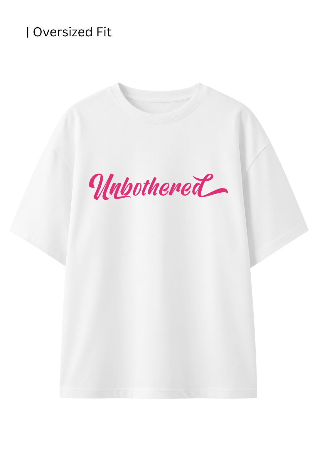 Cotton Oversized Tshirt - White - UNBOTHERED