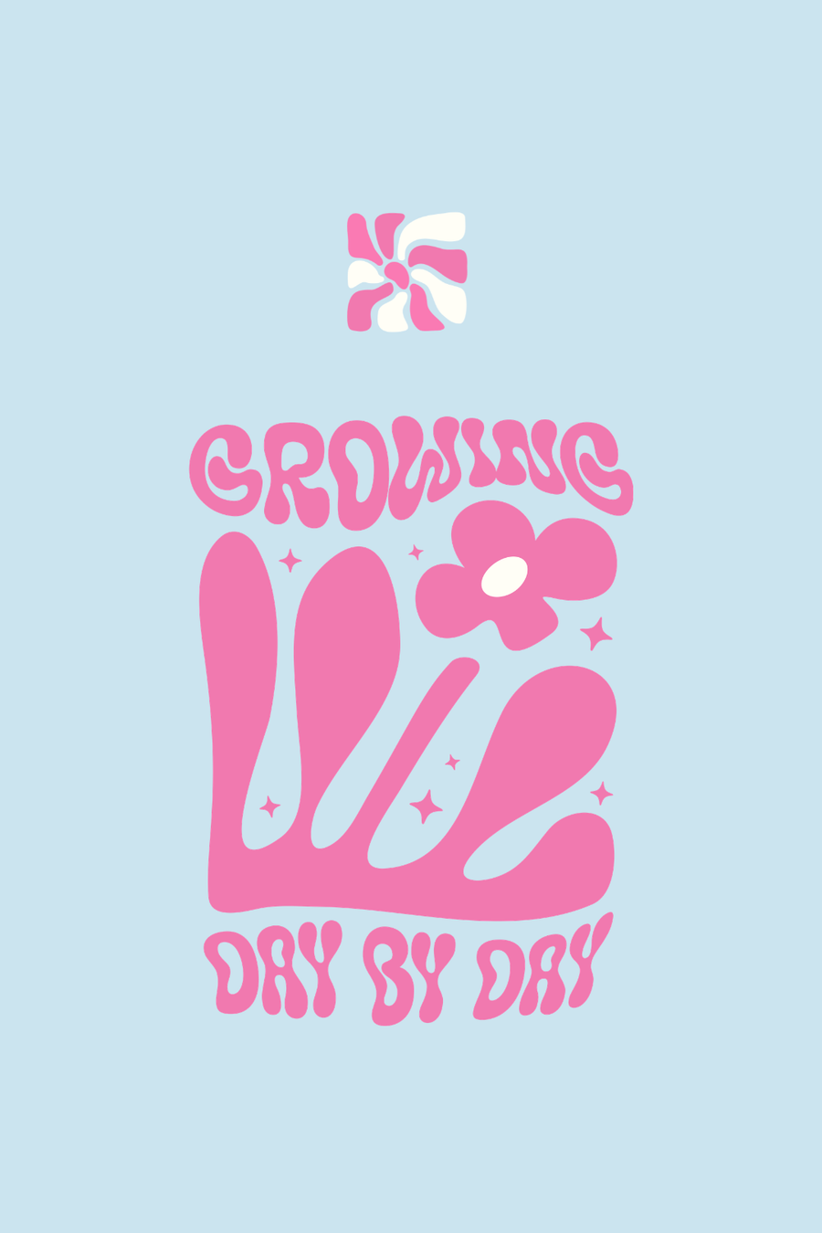 Cotton Oversized Tshirt - Sky Blue - GROWING DAY BY DAY