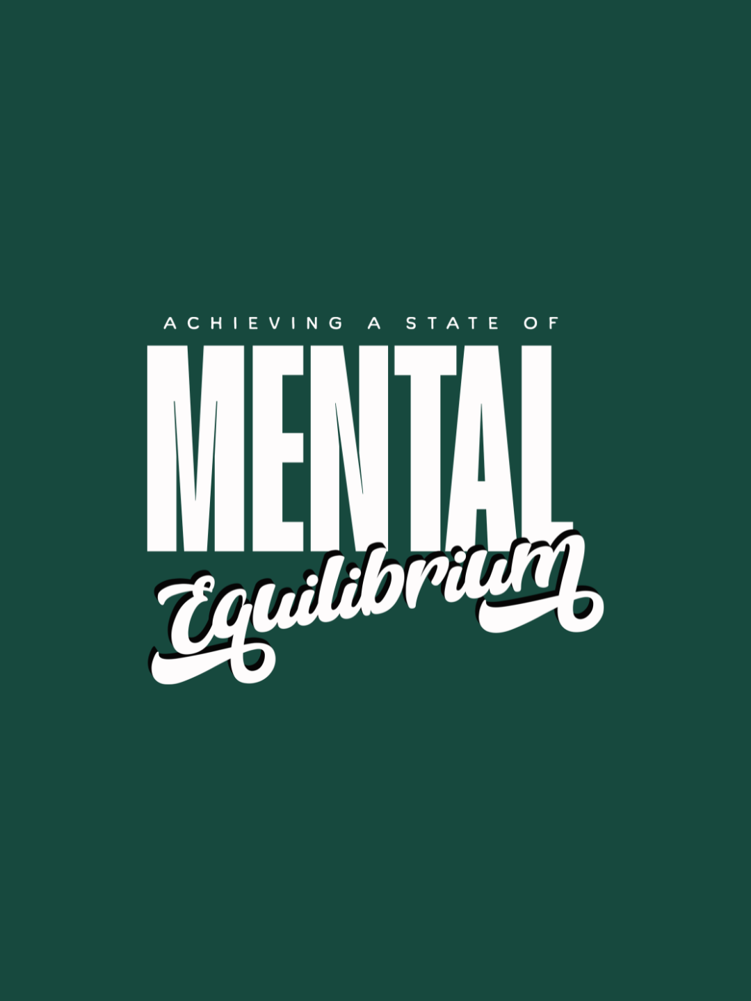 Cotton Relaxed fit Tshirt - Mental equilibrium