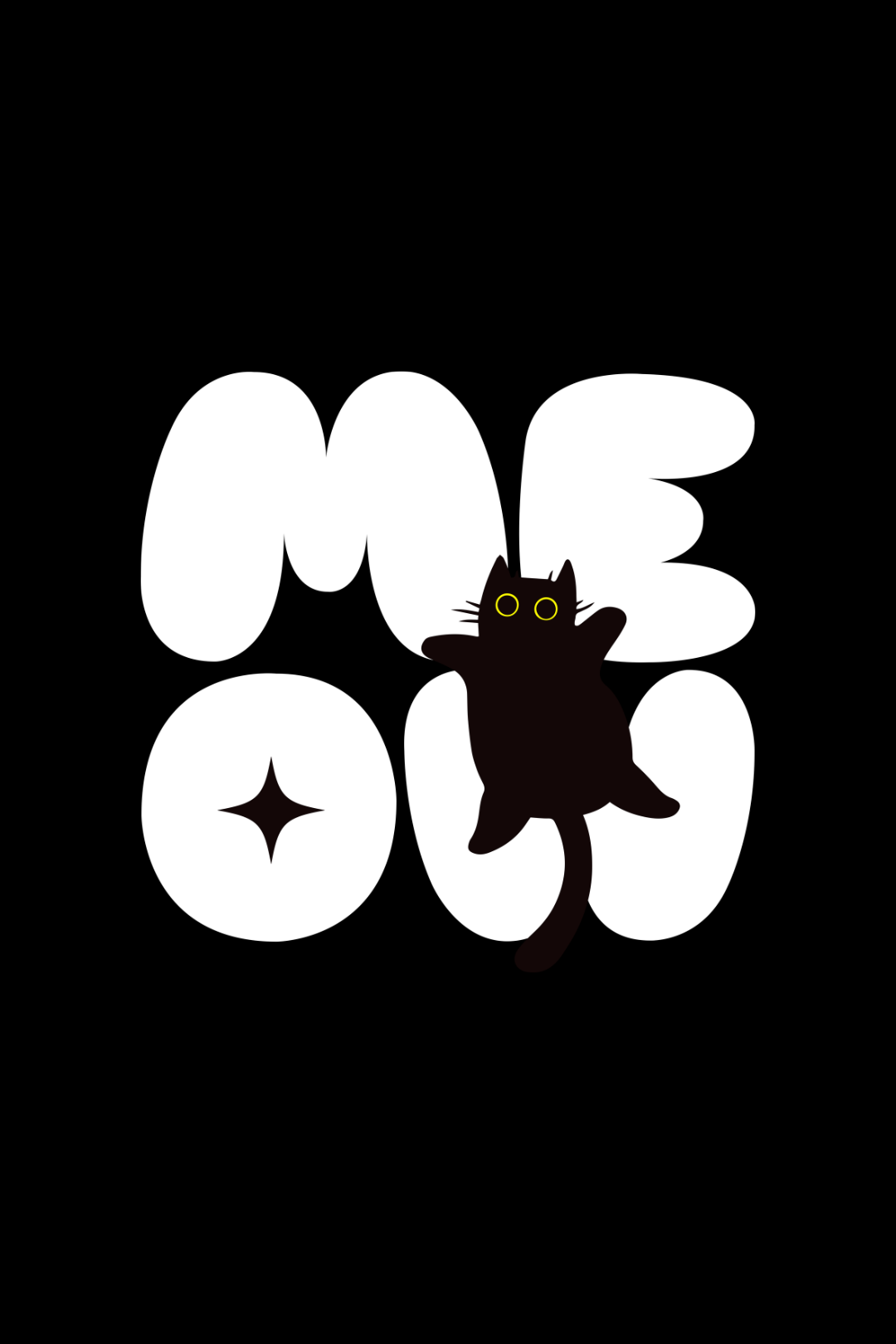 Cotton Oversized Tshirt - MEOW