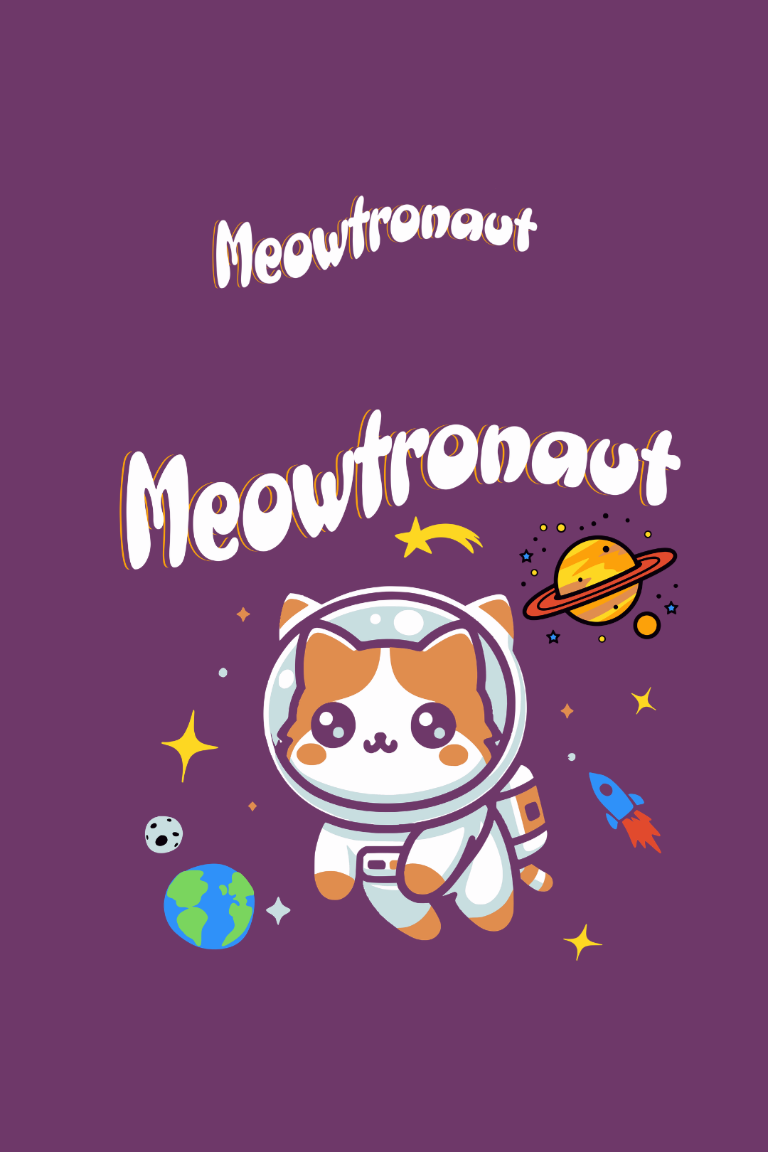 Cotton Relaxed fit Tshirt - Meowstranaut