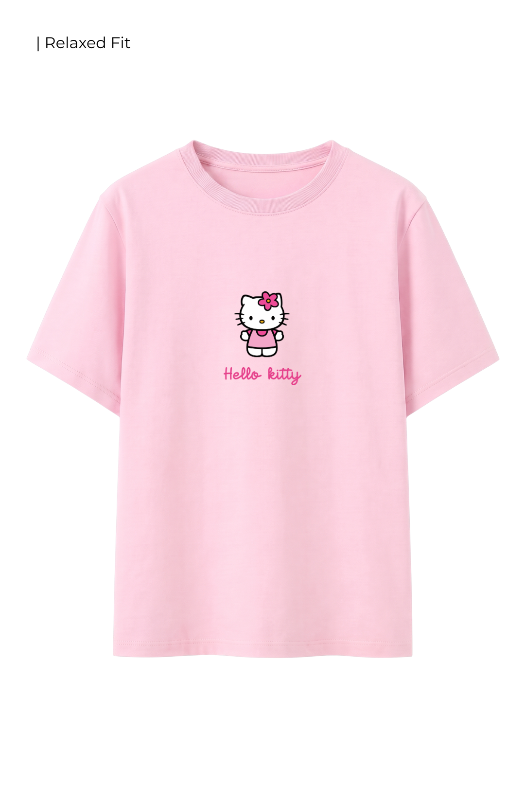 Cotton Relaxed fit Tshirt - Hello kitty
