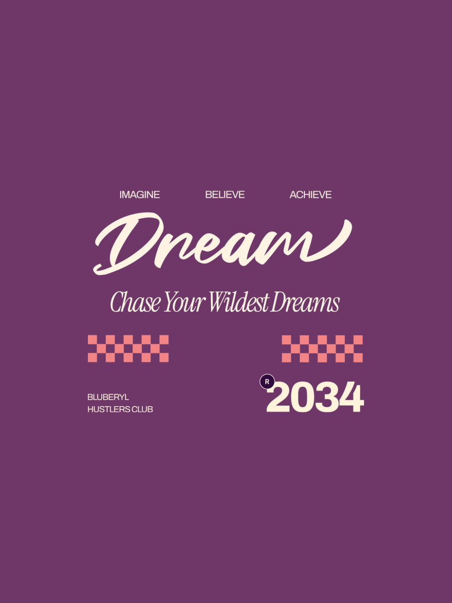 Cotton Relaxed fit Tshirt - Chase your wildest dreams