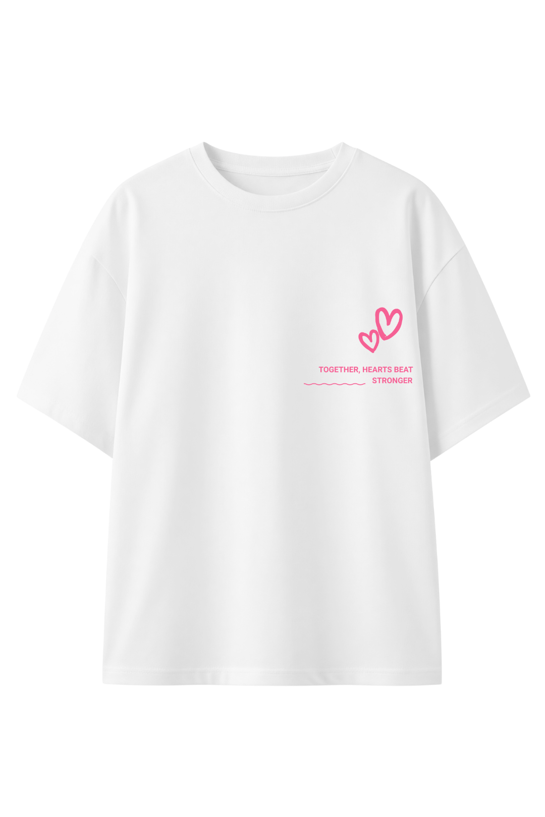 Cotton Oversized Tshirt - White - SOULMATE VIBES