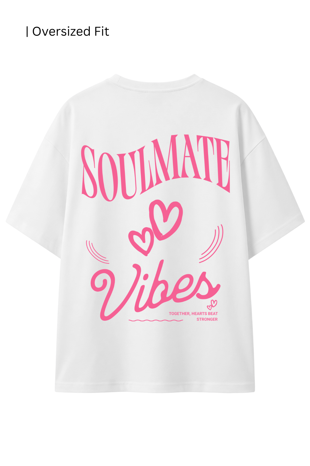 Cotton Oversized Tshirt - White - SOULMATE VIBES