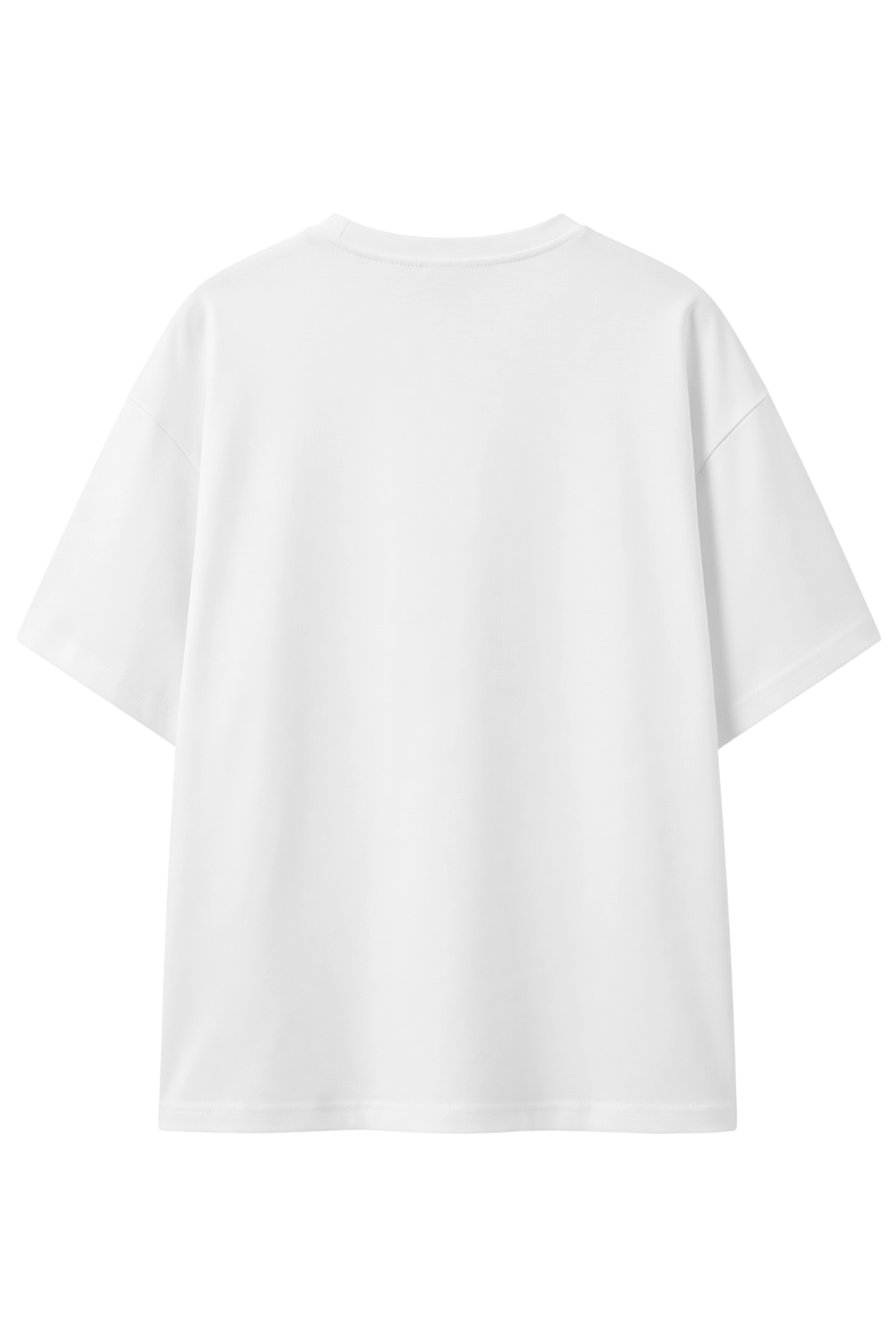 Cotton Oversized Solid Tshirt - White