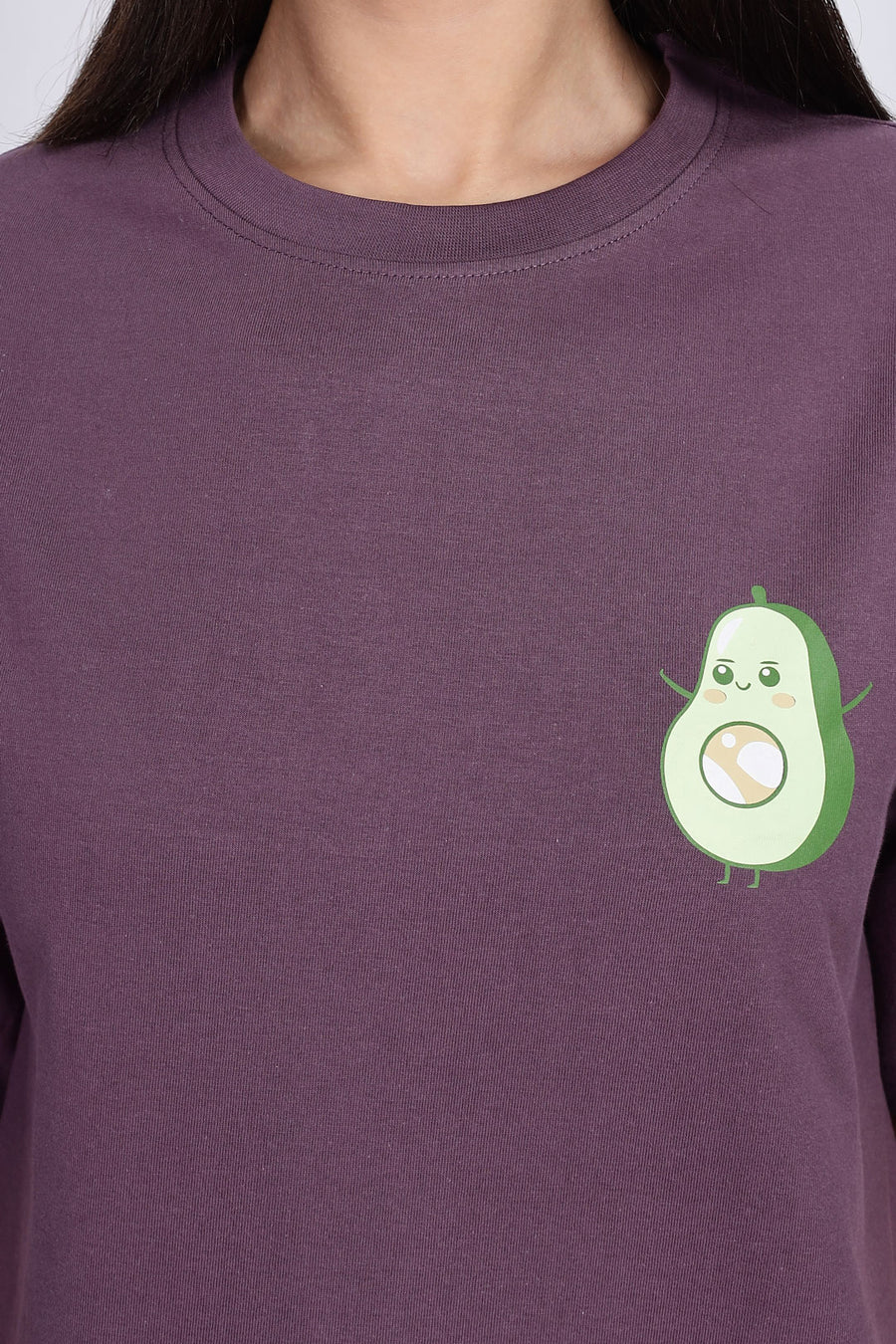 Cotton oversized Tshirt Mauve  - Avacado