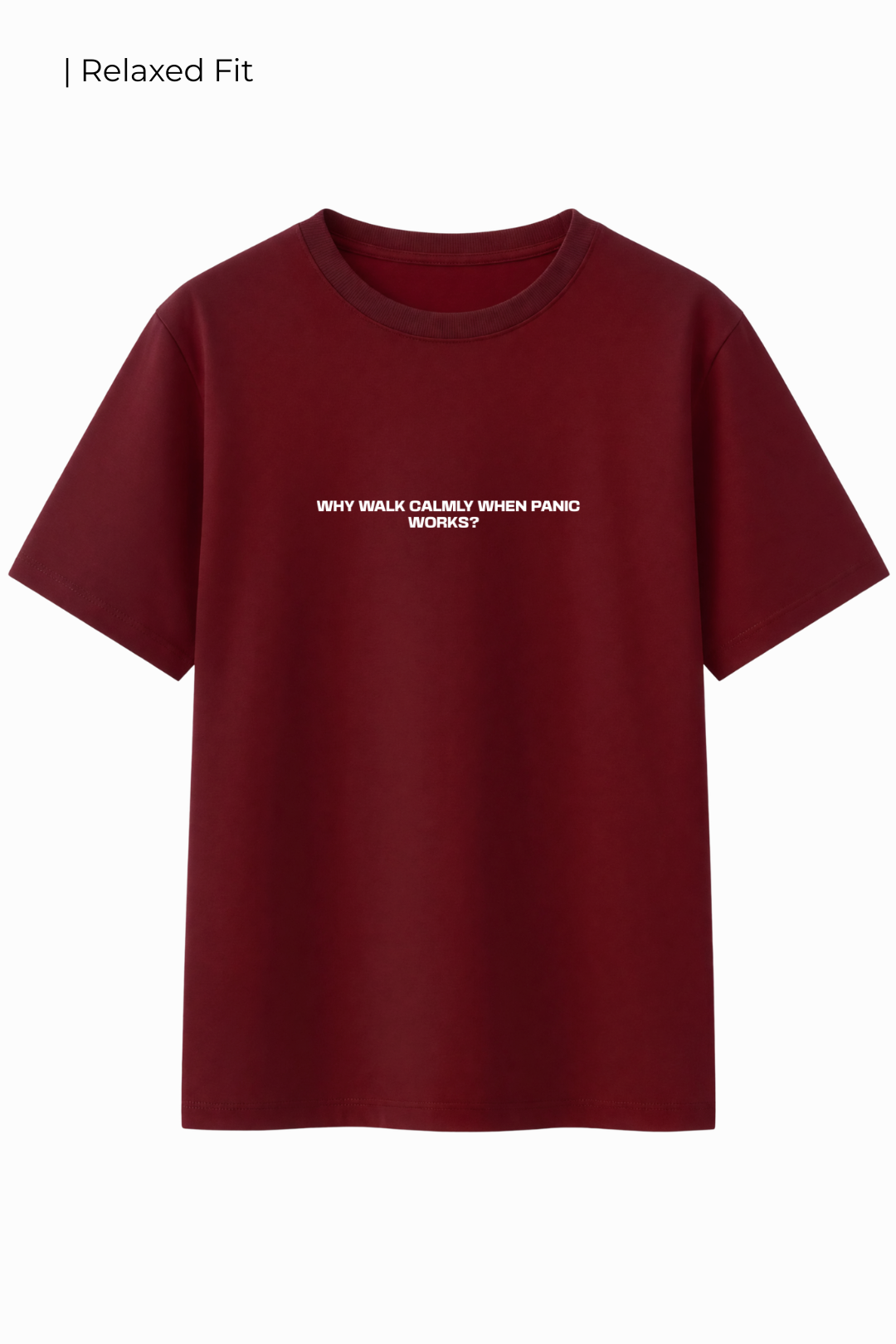 Cotton Relaxed fit Tshirt - Running late is my cardio
