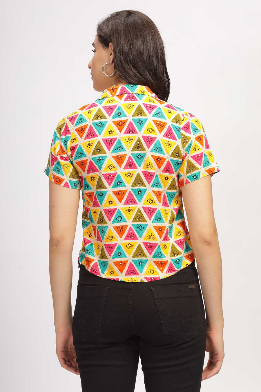 Geo print shirt  - Multicolor