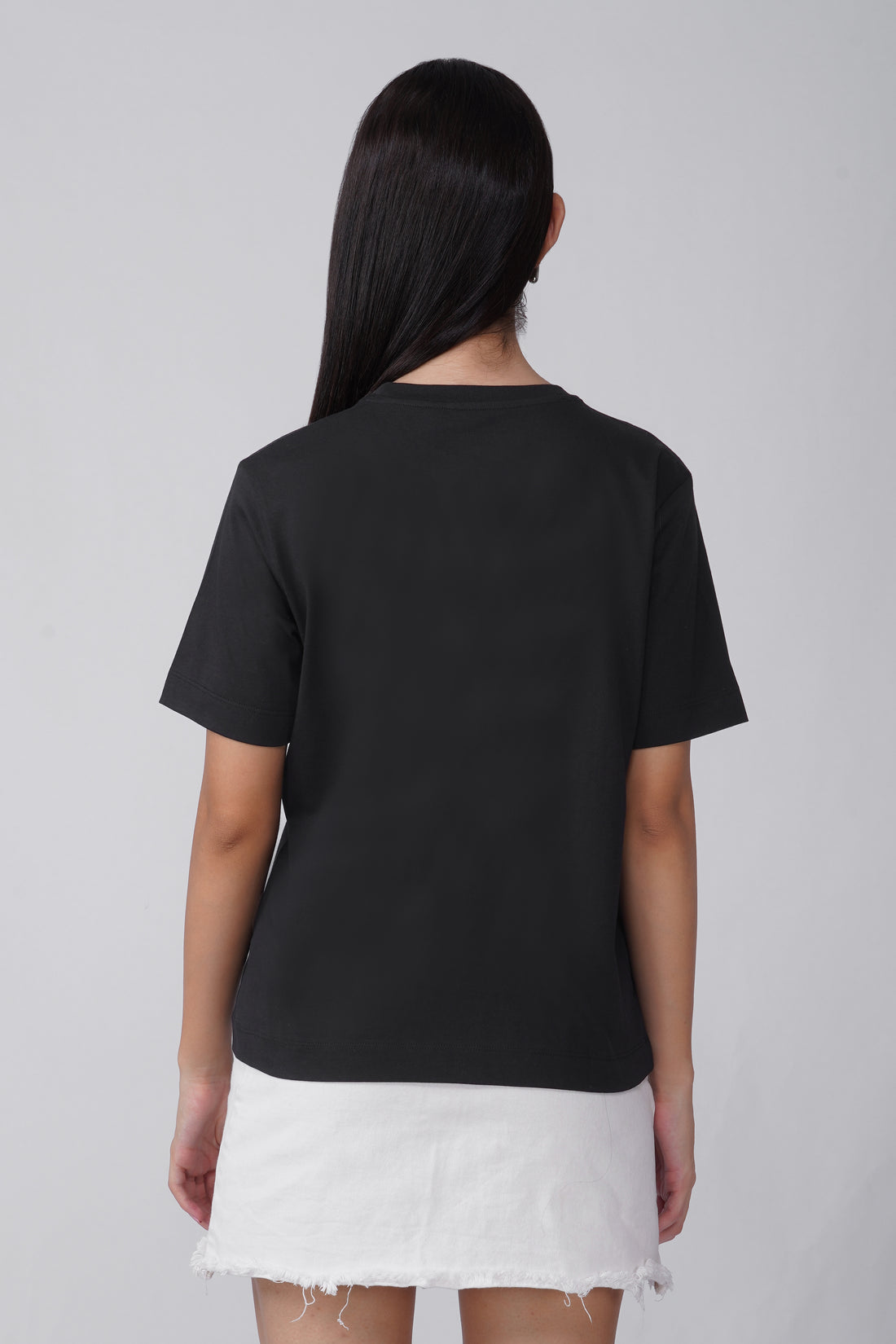 Cotton Relaxed fit Tshirt - Black - A tout l'heure