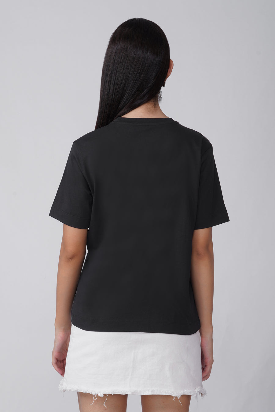 Cotton Relaxed fit Tshirt - Black - A tout l'heure