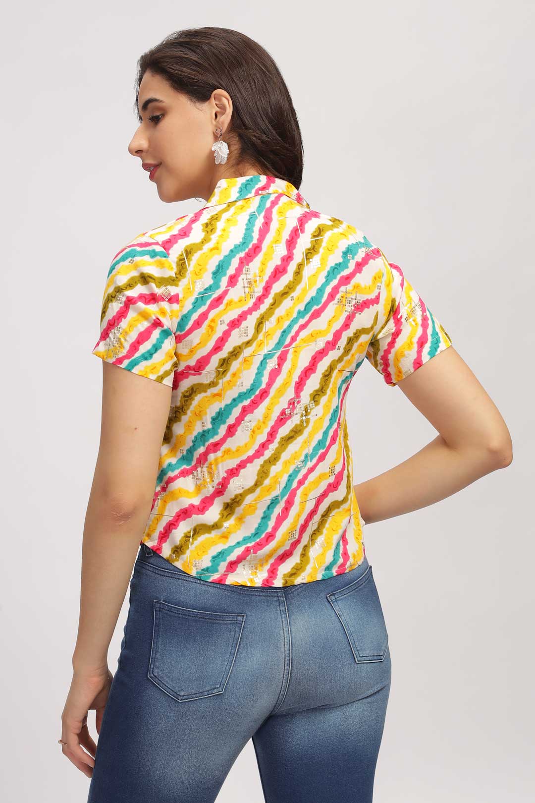 Abstract print shirt - Multicolor