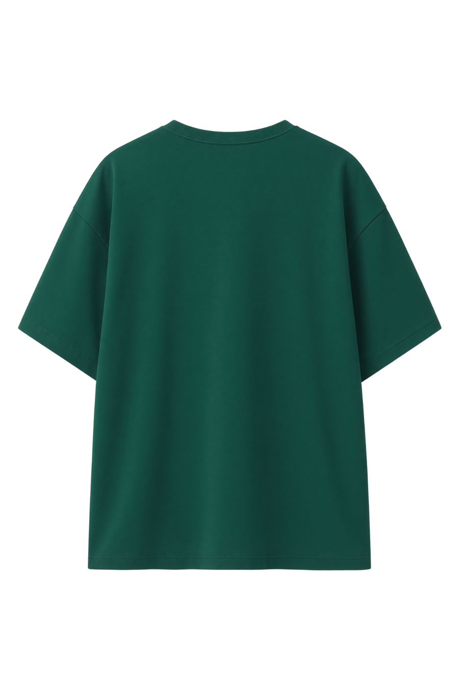 Cotton Oversized Solid Tshirt - Green